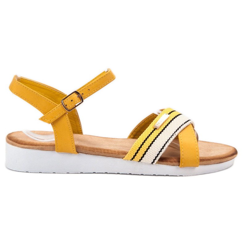 Bello Star Solki kiinnittävät sandaalit keltainen