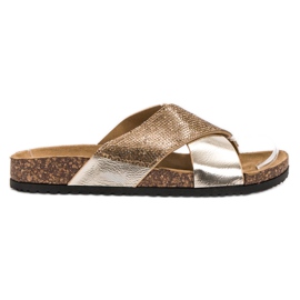 SHELOVET Klassiset kultaiset tossut kultainen