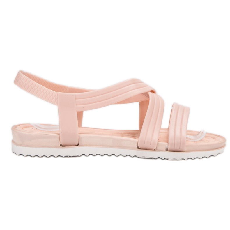 SHELOVET Slip-on kumiset sandaalit vaaleanpunainen