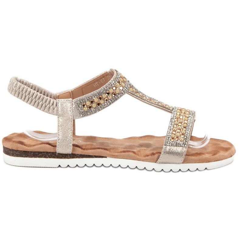 Emaks Koristellut naisten sandaalit keltainen