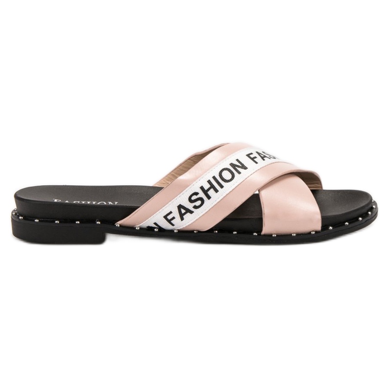 SHELOVET Vaaleanpunaiset muotitossut vaaleanpunainen