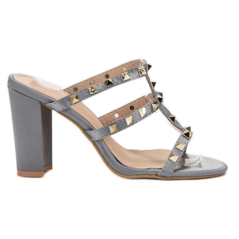 SDS Rock -sandaalit korkokengissä harmaa