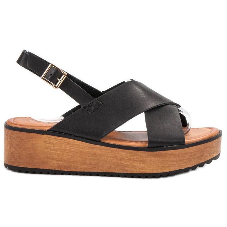 SHELOVET Sandaalit alustalla ruskea