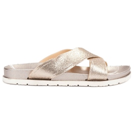 Emaks Kultaiset tossut glitterillä kultainen