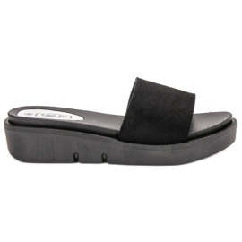 SHELOVET Wedge sandaalit musta