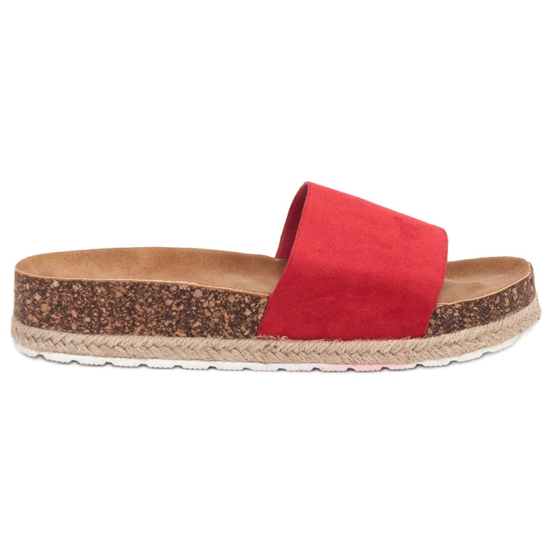 SHELOVET Suede Espadrilles punainen
