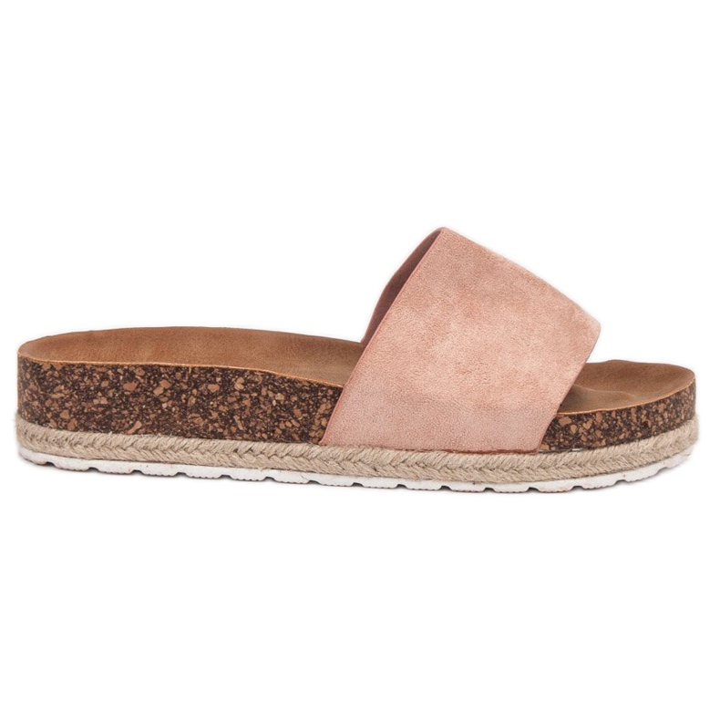 SHELOVET Suede Espadrilles vaaleanpunainen