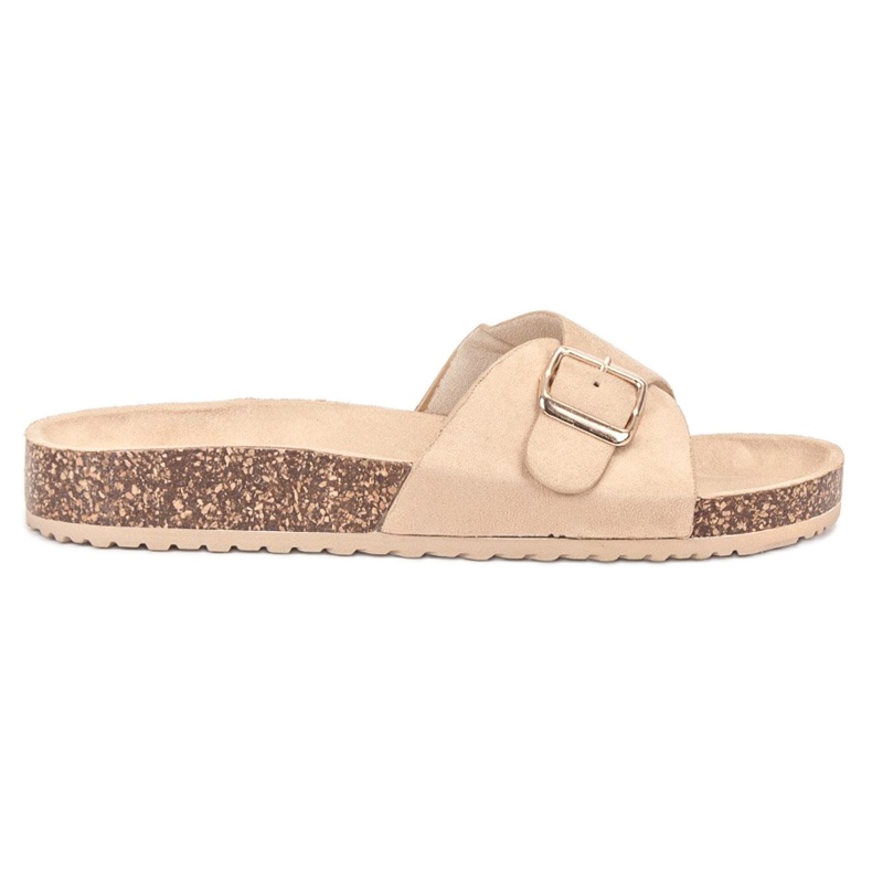 SHELOVET Mokkanahkaiset tossut soljella ruskea