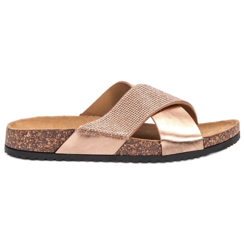 Bestelle Tossut korkkipohjalla vaaleanpunainen