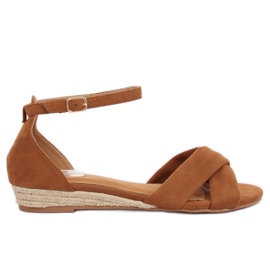 Sandaalit espadrilles ruskea 9R121 Camel Sandaalit espadrilles ruskea 9R121 Camel