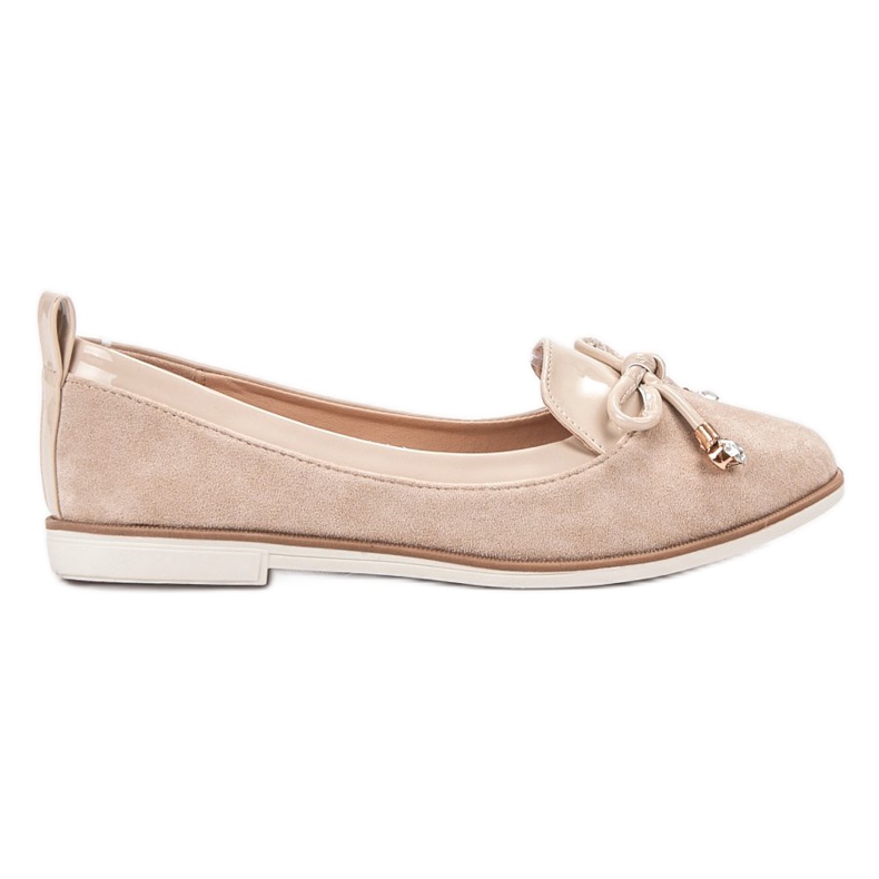 SDS Tyylikäs beige ballerina