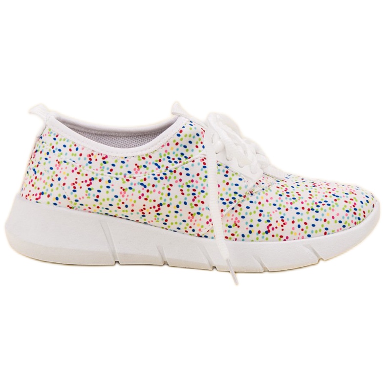 Bona Urheilujalkineet, joissa on pilkkuja valkoinen