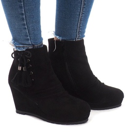 Lämmin saappaat Wedge 778-KA Musta