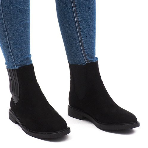 Lämmin saappaat J-8678 musta