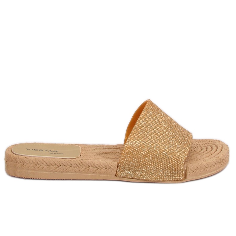 Naisten kultaiset tossut JFF-V182 Golden kultainen