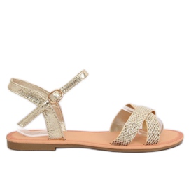 Naisten ja kultaiset sandaalit WL282 Gold kultainen