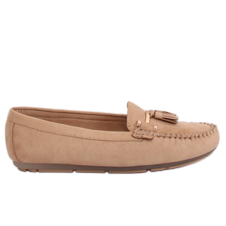 Naisten beige Loaferit L7183 Khaki