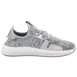 SHELOVET Liukastettavat urheilukengät harmaa