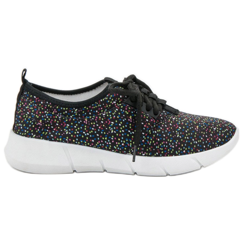 Bona Urheilujalkineet, joissa on pilkkuja musta