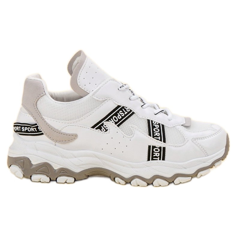 SHELOVET Valkoiset lenkkarit valkoinen harmaa