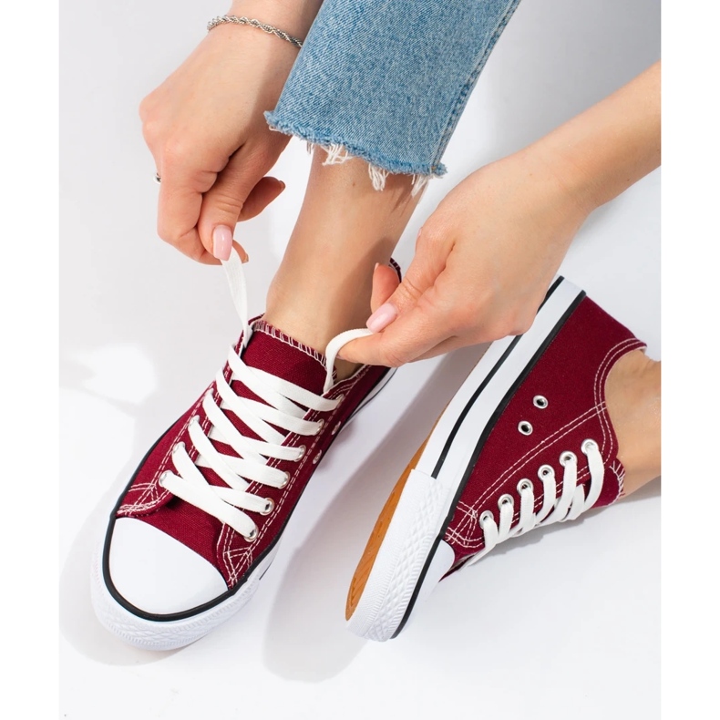 SHELOVET Viininpunainen Tennarit