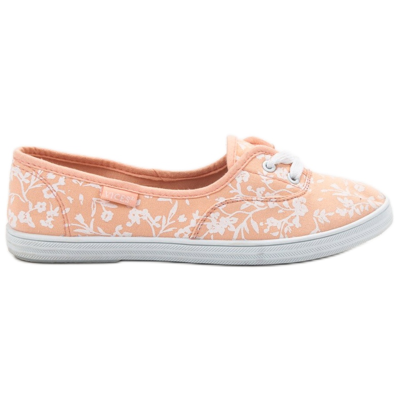 Tennarit, joissa on VICES -kuvio valkoinen oranssi