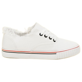 SHELOVET Valkoiset tekstiilikengät valkoinen