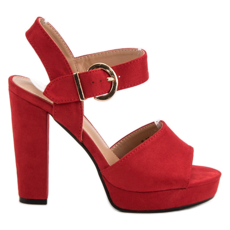 SHELOVET Punaiset sandaalit alustalla punainen