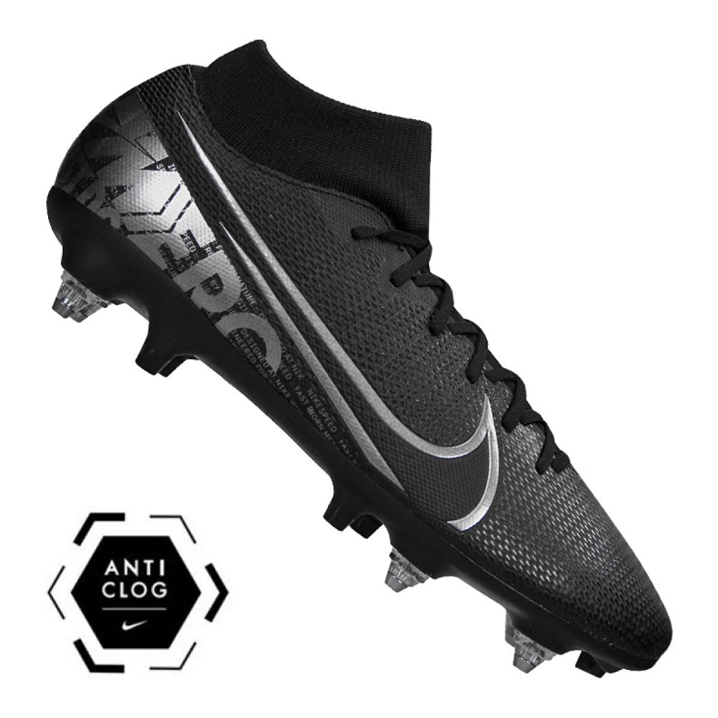Nike Superfly 7 Academy SG-Pro Ac M BQ9141-001 jalkapallokengät musta musta