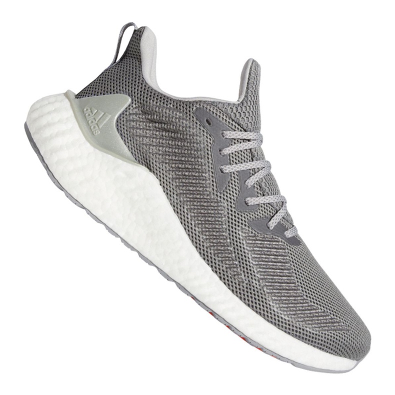 Juoksukengät adidas Alphaboost M G54129 harmaa