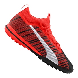 Puma One 5.3 Tt M 105648-01 jalkapallokengät musta punainen