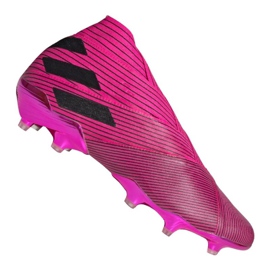 Adidas Nemeziz 19+ Fg M F34403 jalkapallokengät vaaleanpunainen vaaleanpunainen