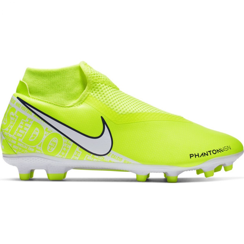 Nike Phantom Vsn Academy Df FG / MG M AO3258-717 jalkapallokengät vaaleanpunainen keltainen