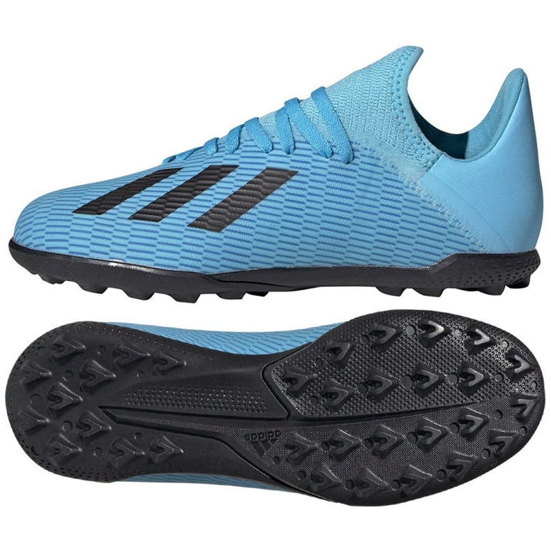 Adidas X 19.3 Tf Jr F35357 jalkapallokengät sininen sininen