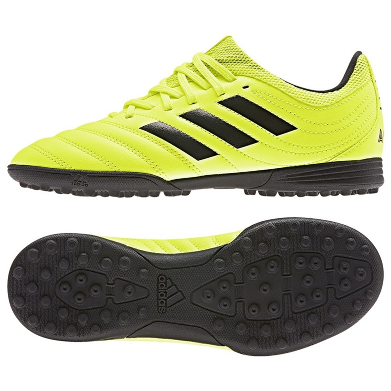 Adidas Copa 19.3 Tf Jr F35463 jalkapallokengät keltainen keltainen