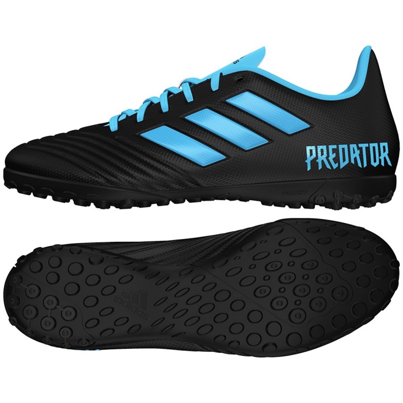Adidas Predator 19.4 Tf M F35636 jalkapallokengät musta musta
