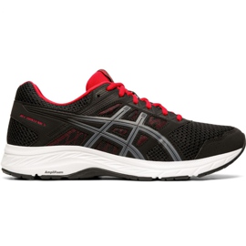 Asics Gel Contend 5 M 1011A256 005 mustat punaiset kengät