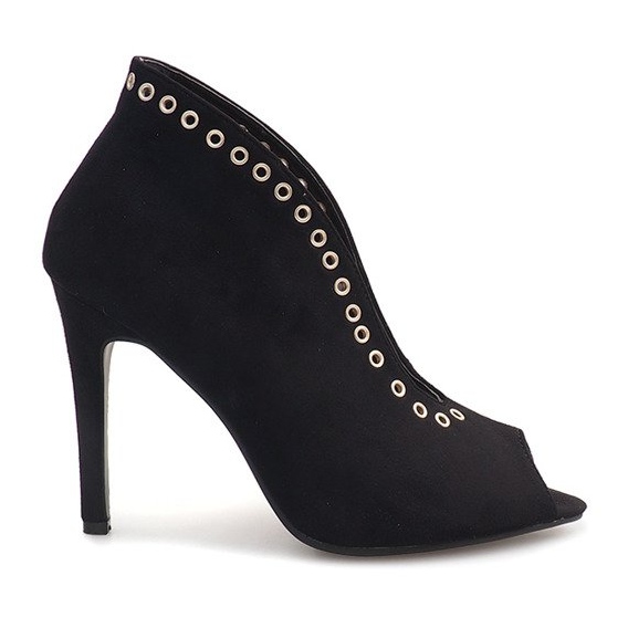 Saappaat korkokengät mokka 1907 musta