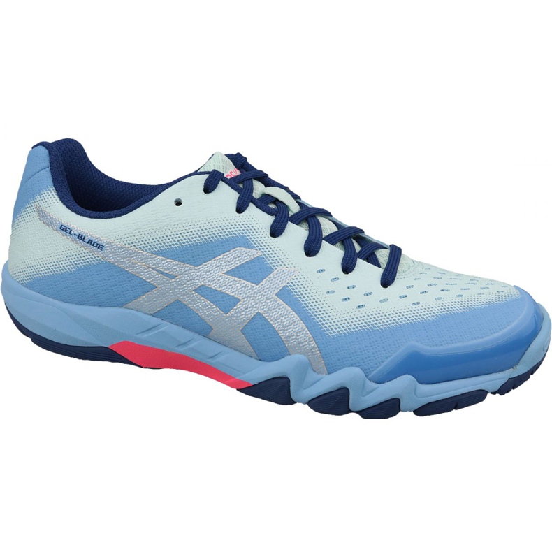 Asics Gel-Blade 6 W R753N-400 squash-kenkä sininen sininen
