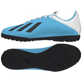 Adidas X 19.4 Tf M F35345 siniset kengät sininen sininen