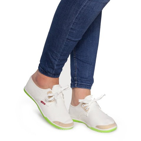 Lycra BL181 Valkoinen Slip-On Lenkkarit