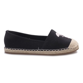 Mustat Flaming -espadrillit