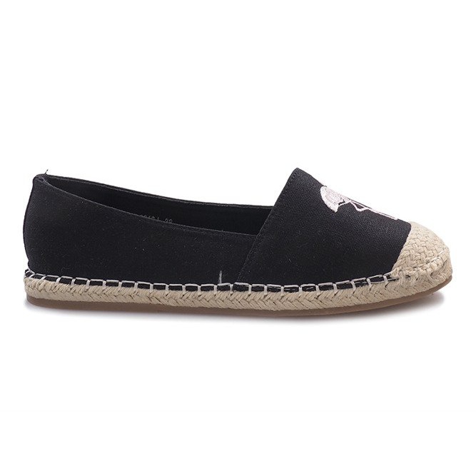 Mustat Flaming -espadrillit