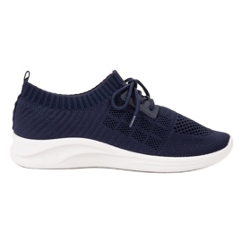 Ideal Shoes Tekstiiliset urheilujalkineet tummansininen