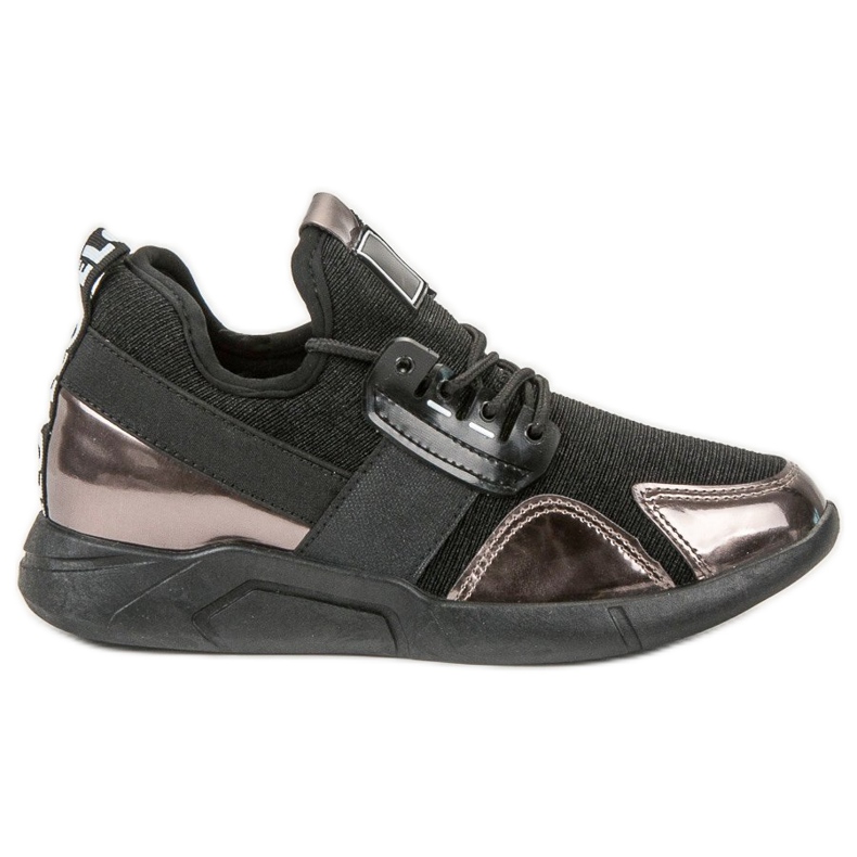 SHELOVET Slip-on lenkkarit musta kupari-
