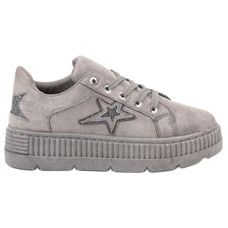 SHELOVET Suede Creepers harmaa