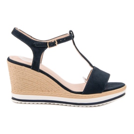 Anesia Paris Vaalean laivastonsiniset sandaalit sininen