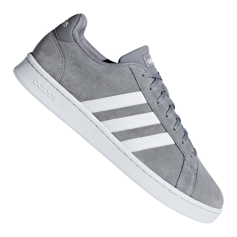 Adidas Grand Court M F36412 kengät harmaa