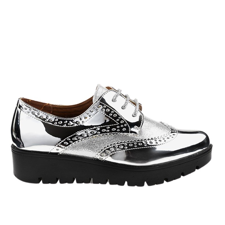 Hopeiset nauhakengät TL-60 harmaa