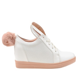 Valkoiset lenkkarit kiilakanilla H6211-9 valkoinen